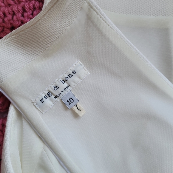 Rag & Bone White Cocktail Halter Top Dress Size 10 - Picture 5 of 5